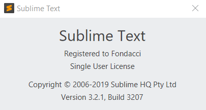 Version 3.21 Sublime Text