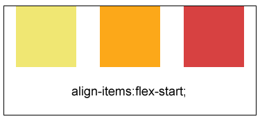 align-items:flex-start