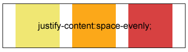 justify-content:space-evenly