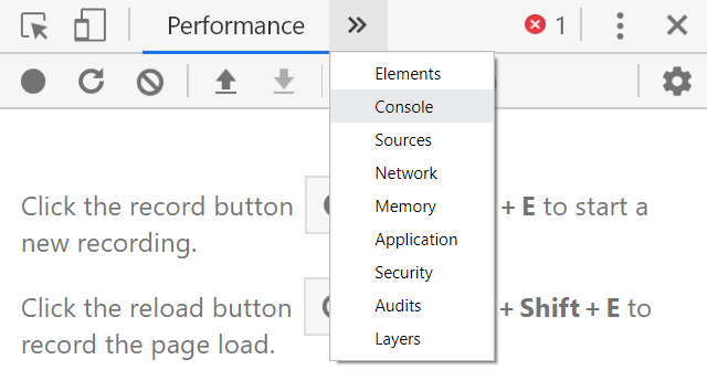 Accéder à la console javascript de Chrome