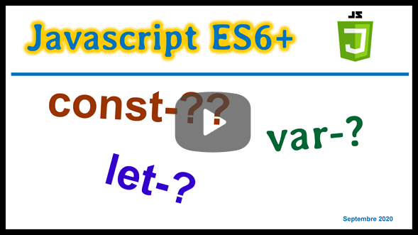 JavaScript Comprendre l'utilisation de var, let et const.