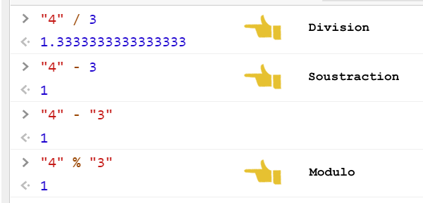 Conversions implicites sur opérations arithmétiques