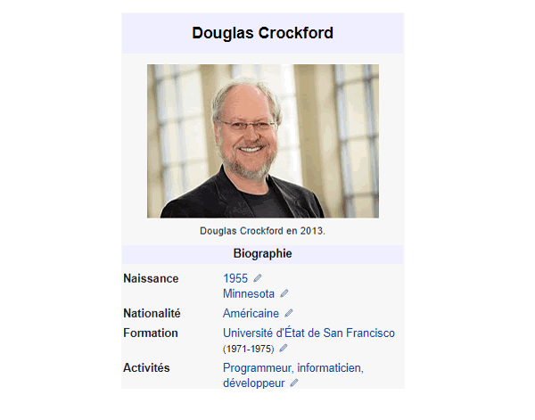 Présentation de Douglas Crockford