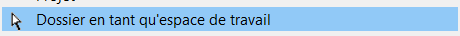 Travailler avec l'espace de travail