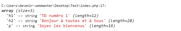 PHP8 - Solution pas à pas du TD numéro 1